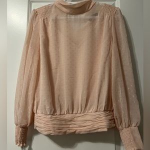 Never worn. Tags on. Pale pink blouse from White House Black Market
